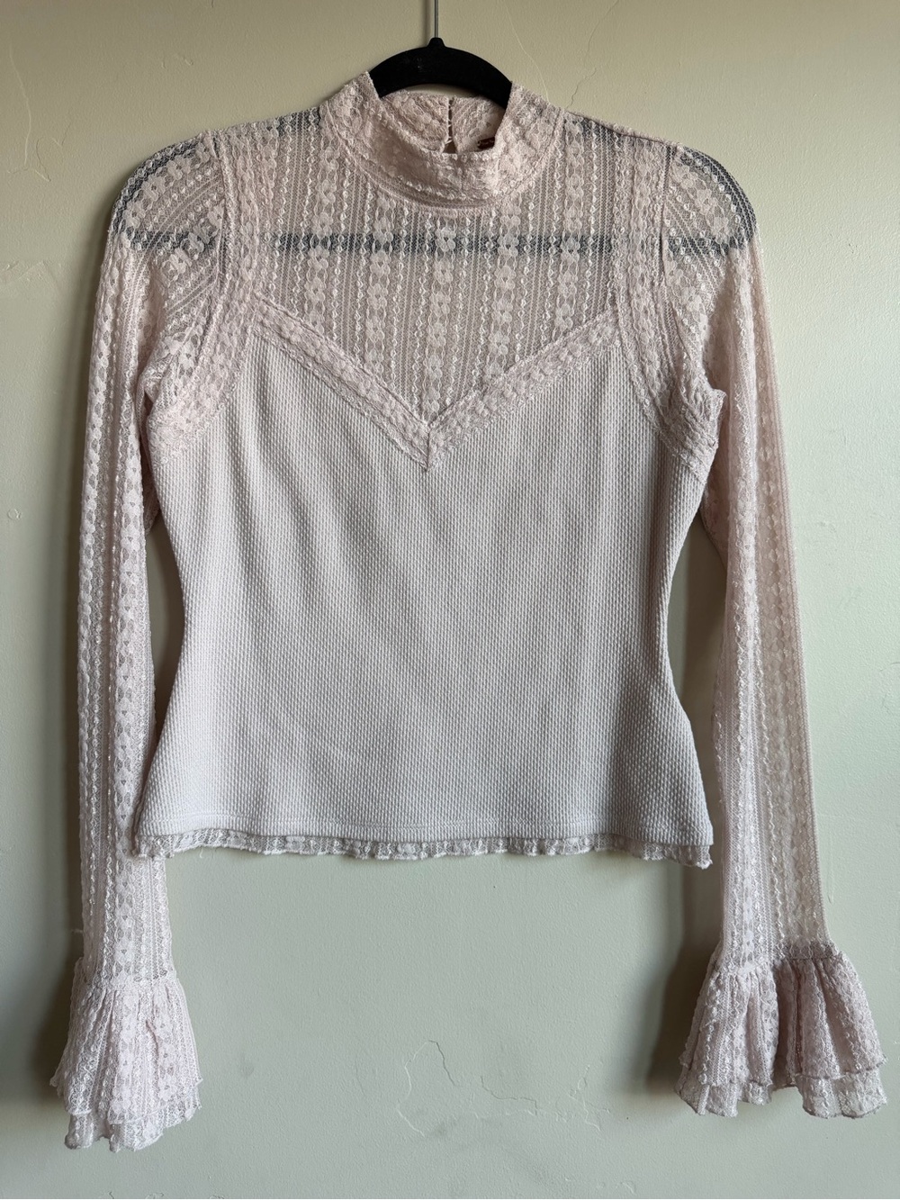Women’s Free People High Neck Lace Top Size Small